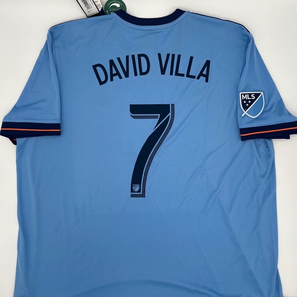 David Villa #7 New York City 2017/2018 Home ORIGINAL Adidas Soccer Jersey XXL - Picture 1 of 9